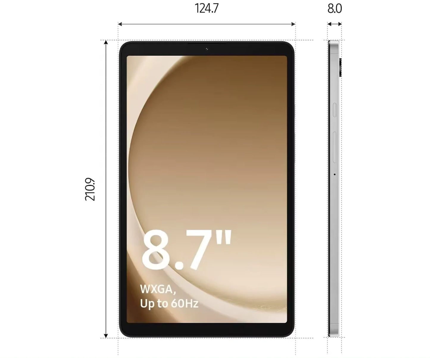 Samsung Galaxy Tab A9 WIFI Tablet 4GB 64GB MediaTek Octa Core Processor 8.7” WXGA+ TFT Display 5100mAh Battery Capacity SM-X110