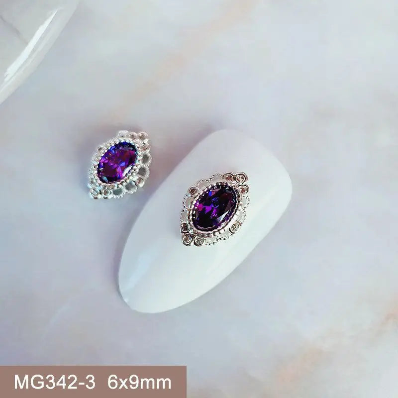 10 teile/los Oval Blume Bär Nagel Charms Schmuck Luxus Nagel Teile Edelsteine Steine Kristall Strass Nail art Dekoration Zubehör