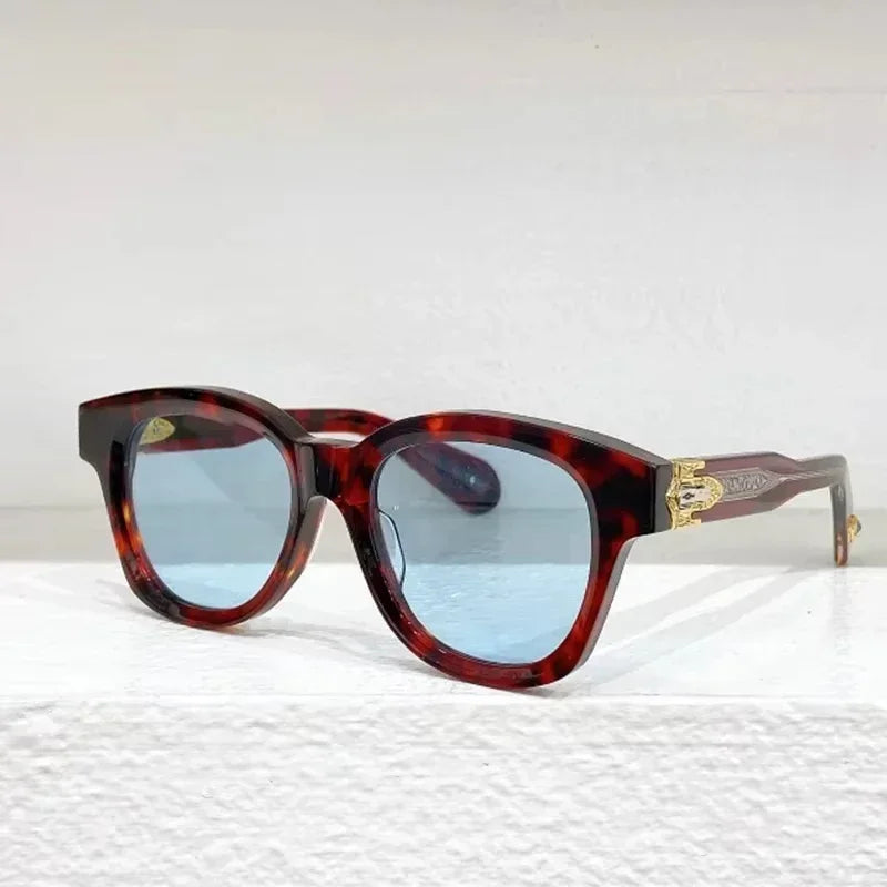 JMM Ins MOJAVE Square Oval Acetate Sunglasses Uv400 Men Classical Handmade in Japan Outdoor Men Designer Eyeglasses with Case
