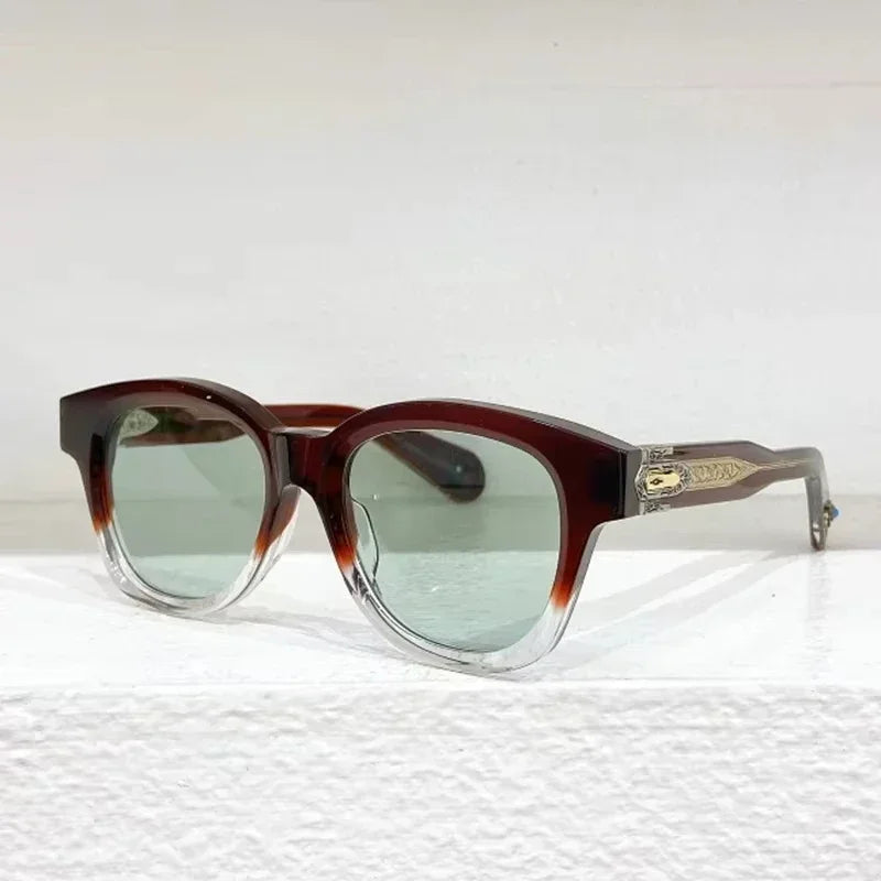 JMM Ins MOJAVE Square Oval Acetate Sunglasses Uv400 Men Classical Handmade in Japan Outdoor Men Designer Eyeglasses with Case