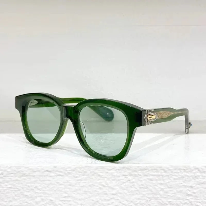 JMM Ins MOJAVE Square Oval Acetate Sunglasses Uv400 Men Classical Handmade in Japan Outdoor Men Designer Eyeglasses with Case