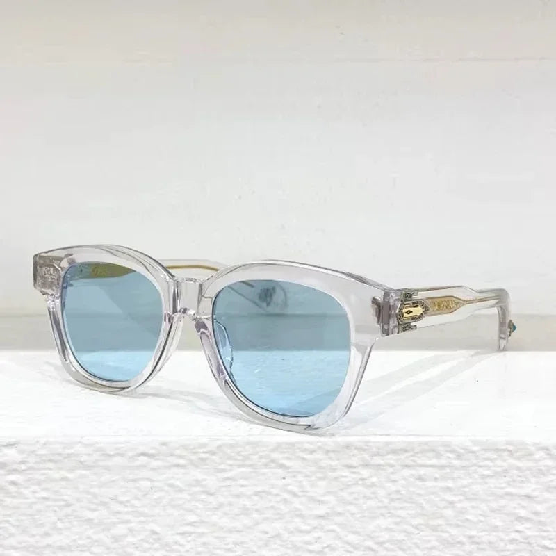 JMM Ins MOJAVE Square Oval Acetate Sunglasses Uv400 Men Classical Handmade in Japan Outdoor Men Designer Eyeglasses with Case