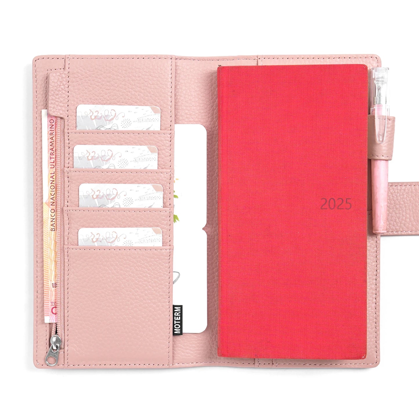Moterm New Arrivals Weeks Elite Planner Cover for Hobonichi Weeks/ Mega Pebbled Leather Notebook without Large Pocket Organizer