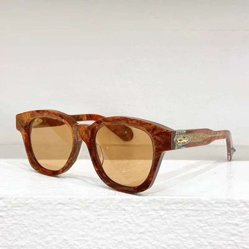 JMM Ins MOJAVE Square Oval Acetate Sunglasses Uv400 Men Classical Handmade in Japan Outdoor Men Designer Eyeglasses with Case