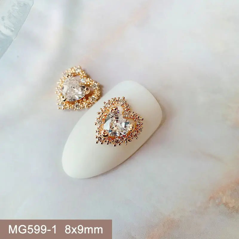 10 teile/los Oval Blume Bär Nagel Charms Schmuck Luxus Nagel Teile Edelsteine Steine Kristall Strass Nail art Dekoration Zubehör
