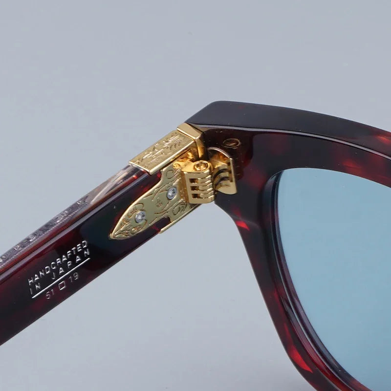 JMM Ins MOJAVE Square Oval Acetate Sunglasses Uv400 Men Classical Handmade in Japan Outdoor Men Designer Eyeglasses with Case