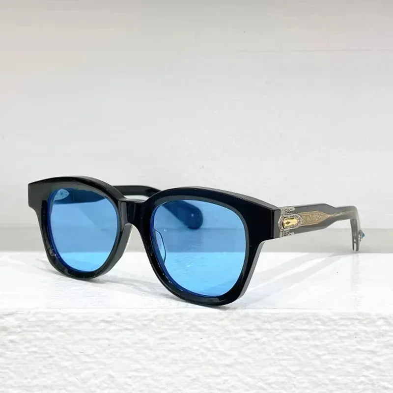 JMM Ins MOJAVE Square Oval Acetate Sunglasses Uv400 Men Classical Handmade in Japan Outdoor Men Designer Eyeglasses with Case